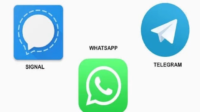 whatsapp telegram and signal