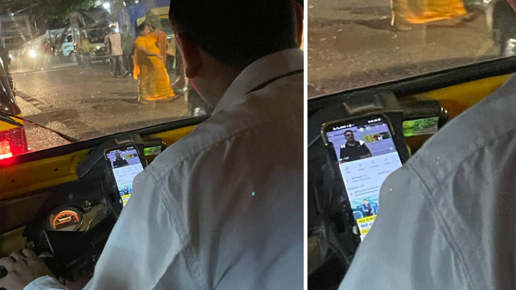 Auto Driver Wathing Current Affairs