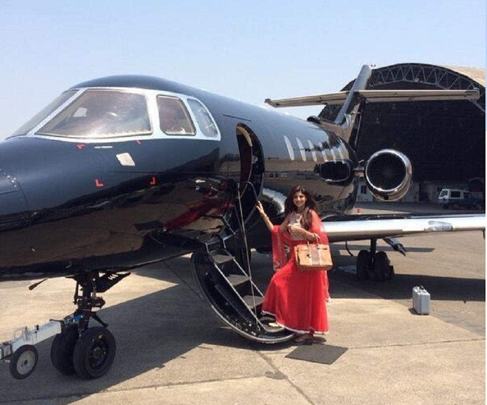Shilpa Shetty private jet