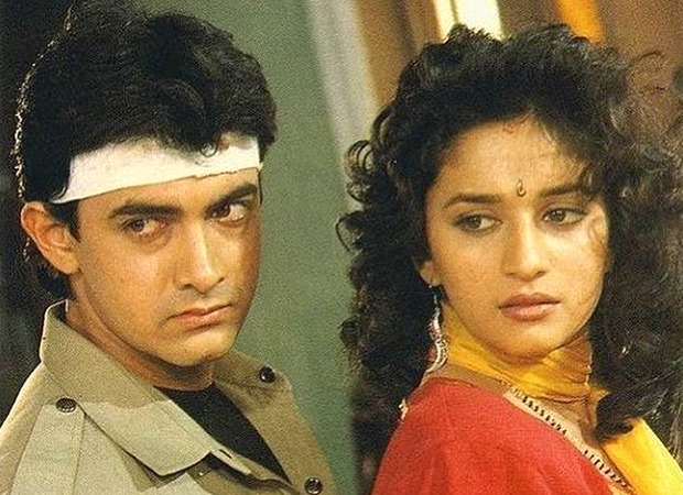 Madhuri Dixit with Aamir Khan