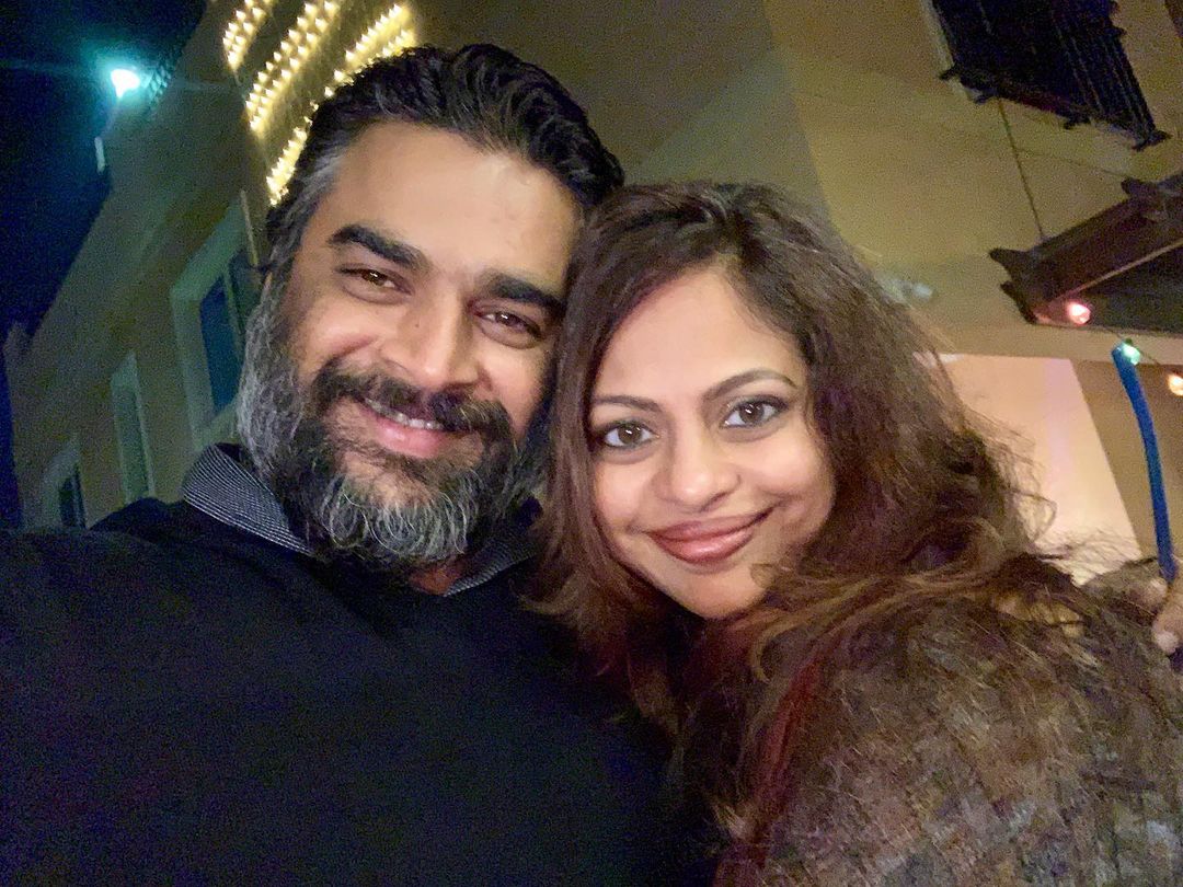 R madhavan with wife 1