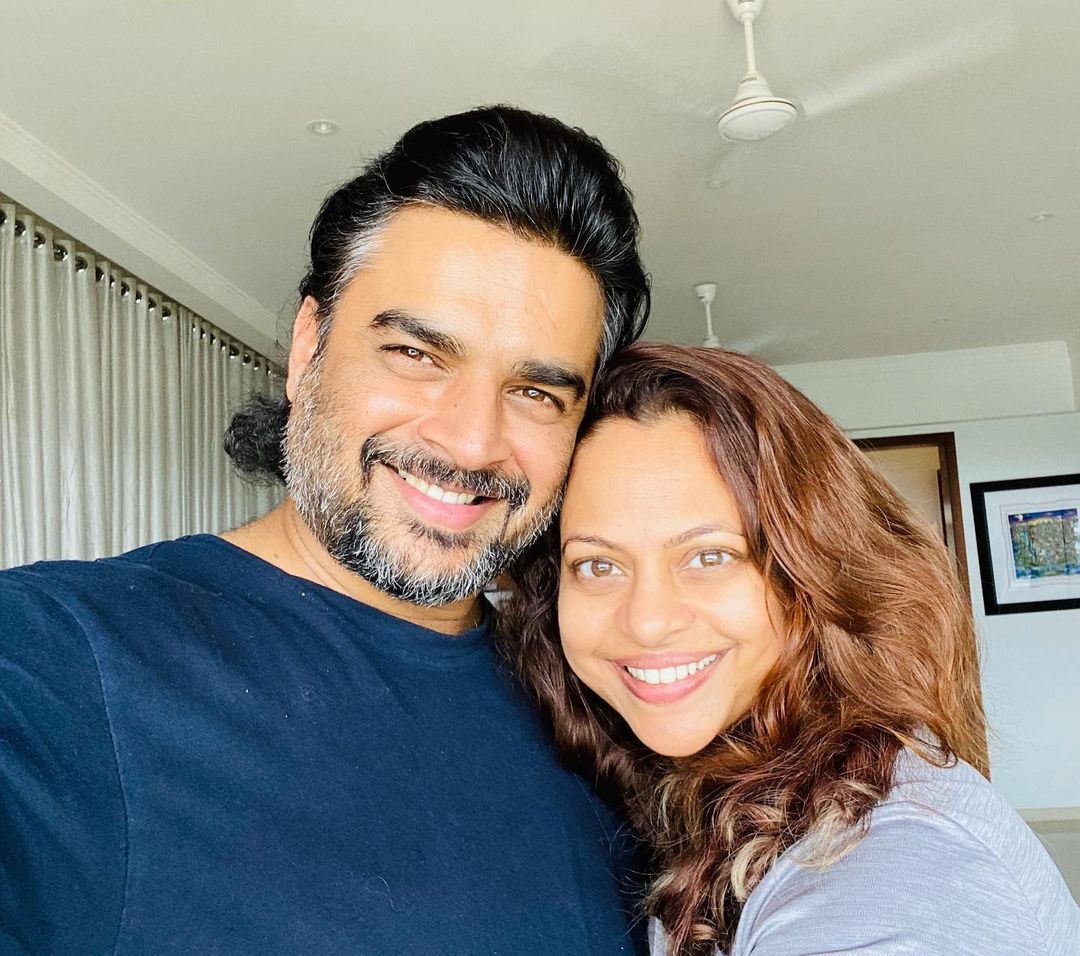 R madhavan with wife