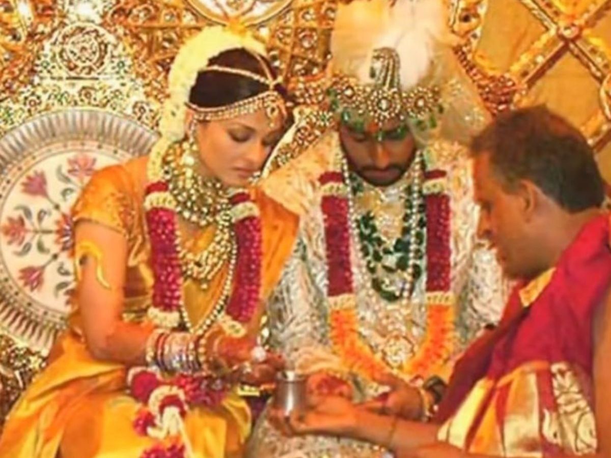 Aishwarya Rai wedding saree