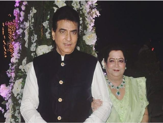 Jeetendra Kapoor with wife shobha