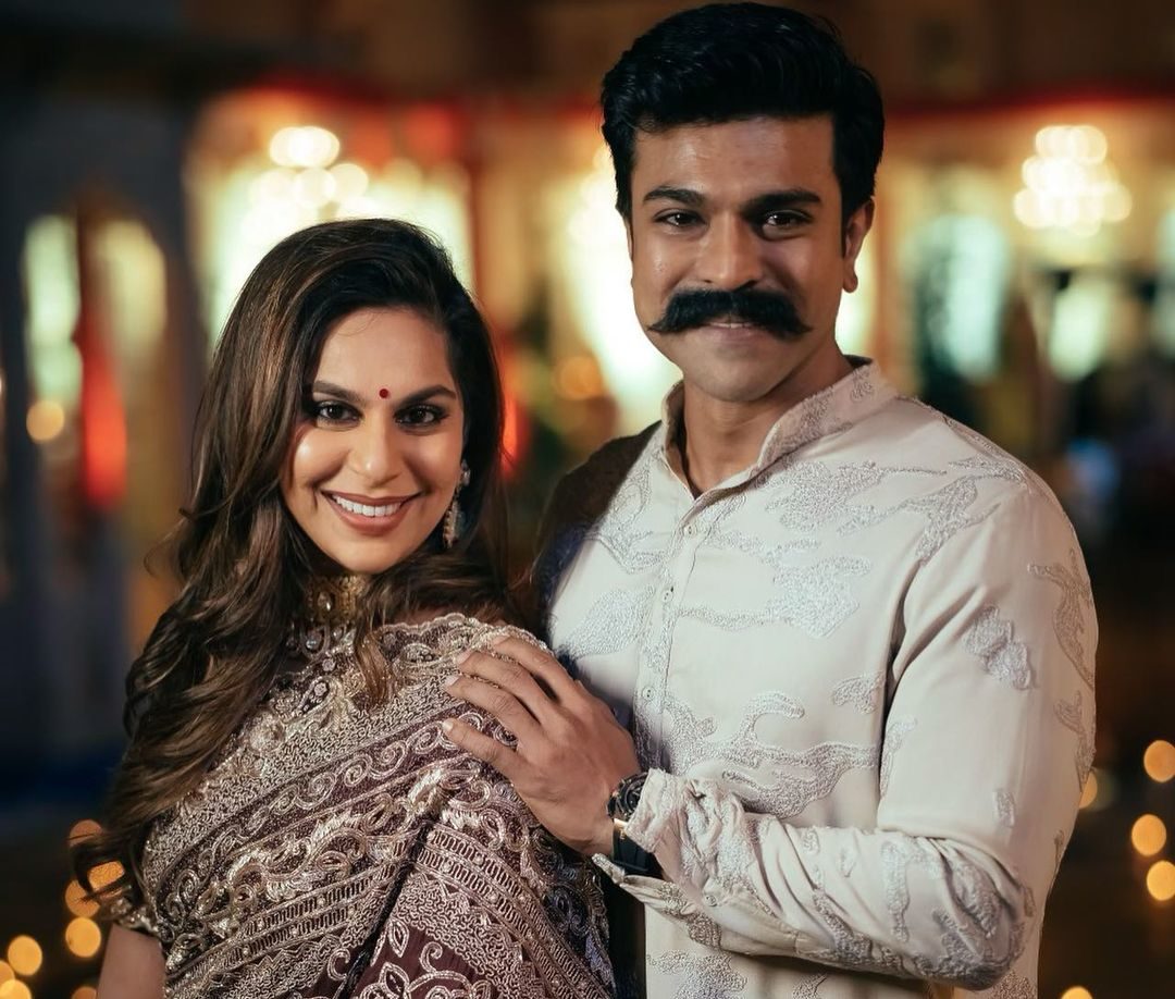 Konidela Ram Charan Teja with wife Upasna