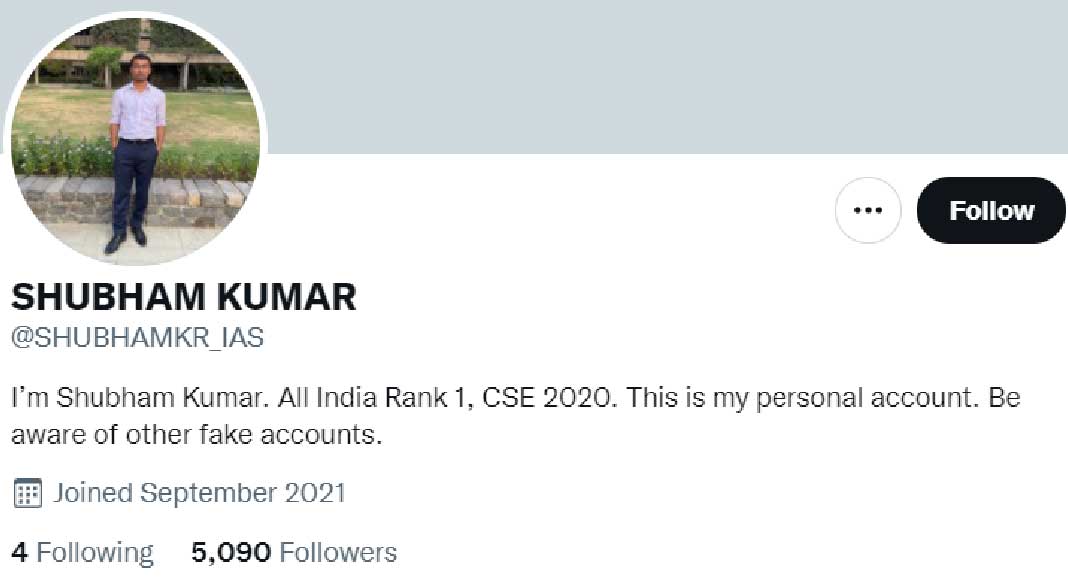 shubham kumar fake account