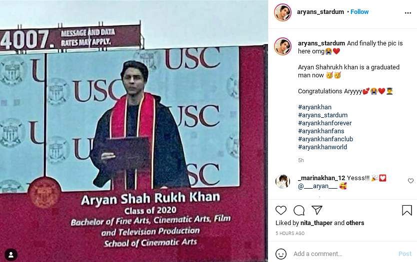 Aryan Khan Degree