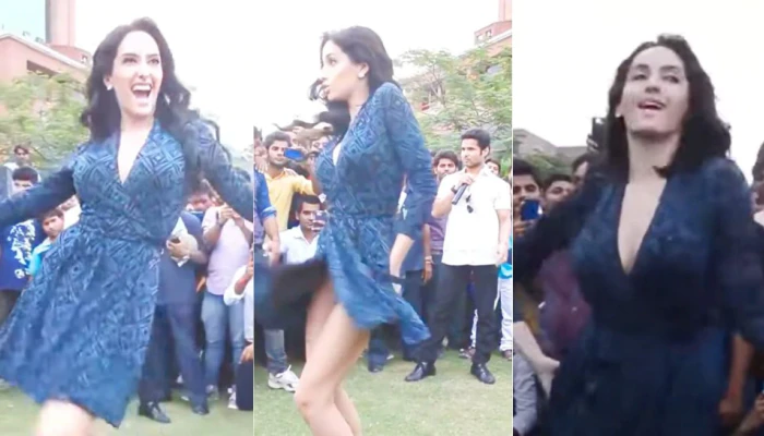 Nora Fatehi Oops Moment Belly Dance in Public 3