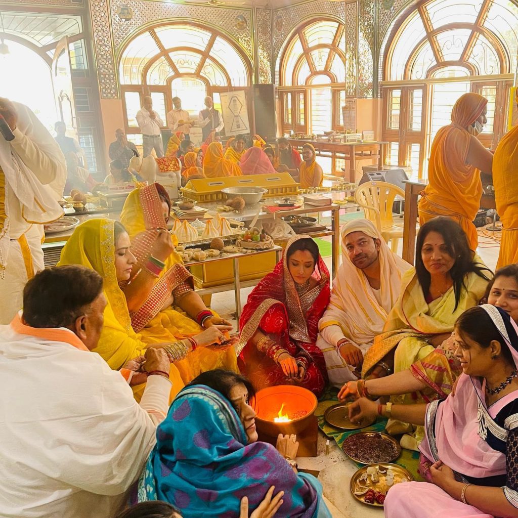 Ankita Lokhande at Jain Temple 2