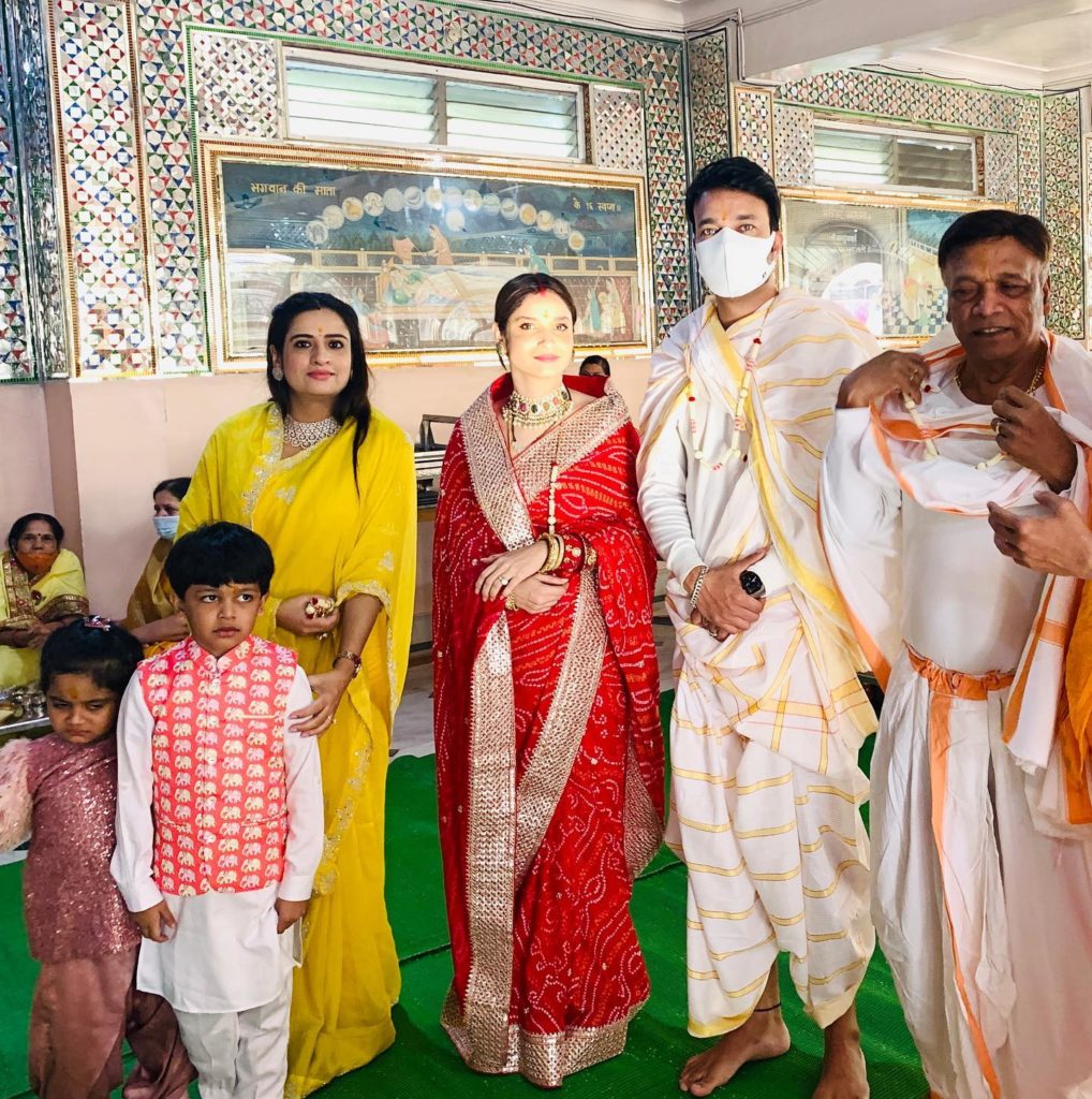 Ankita Lokhande at Jain Temple 3
