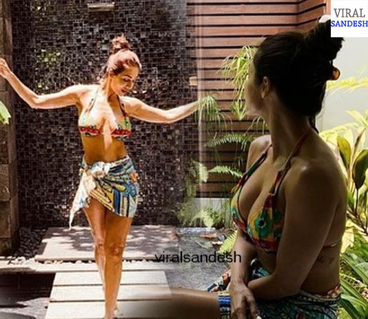 Malaika Arora Bikini shower viral photo 1