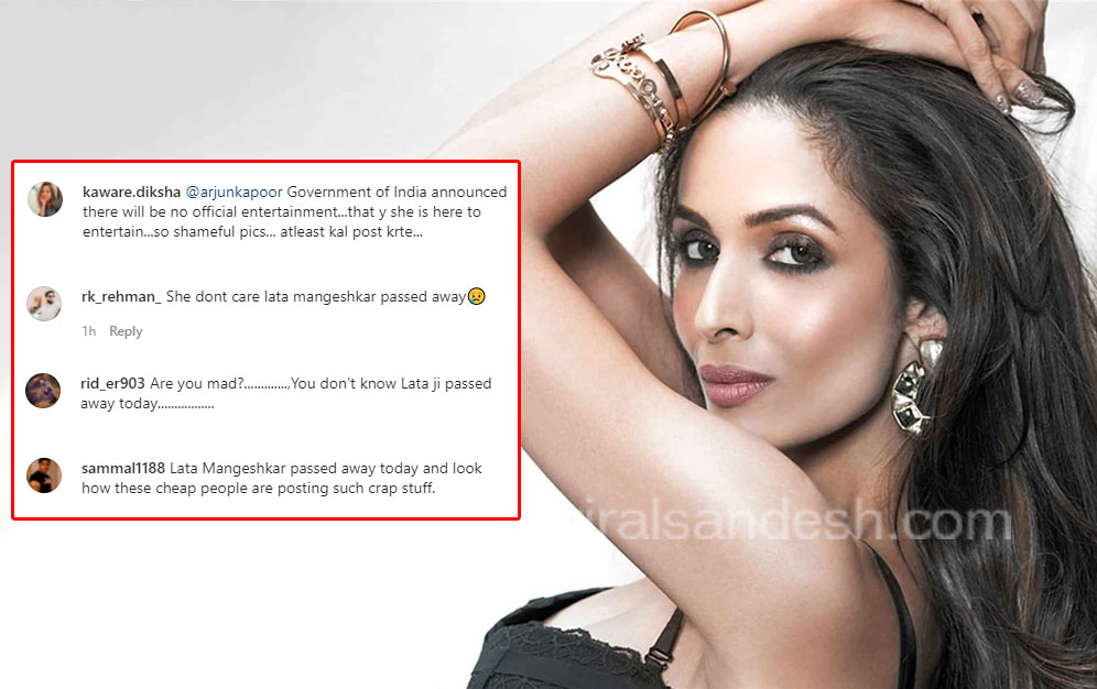 Malaika Arora Trolled on Lata Mangeshkar Post