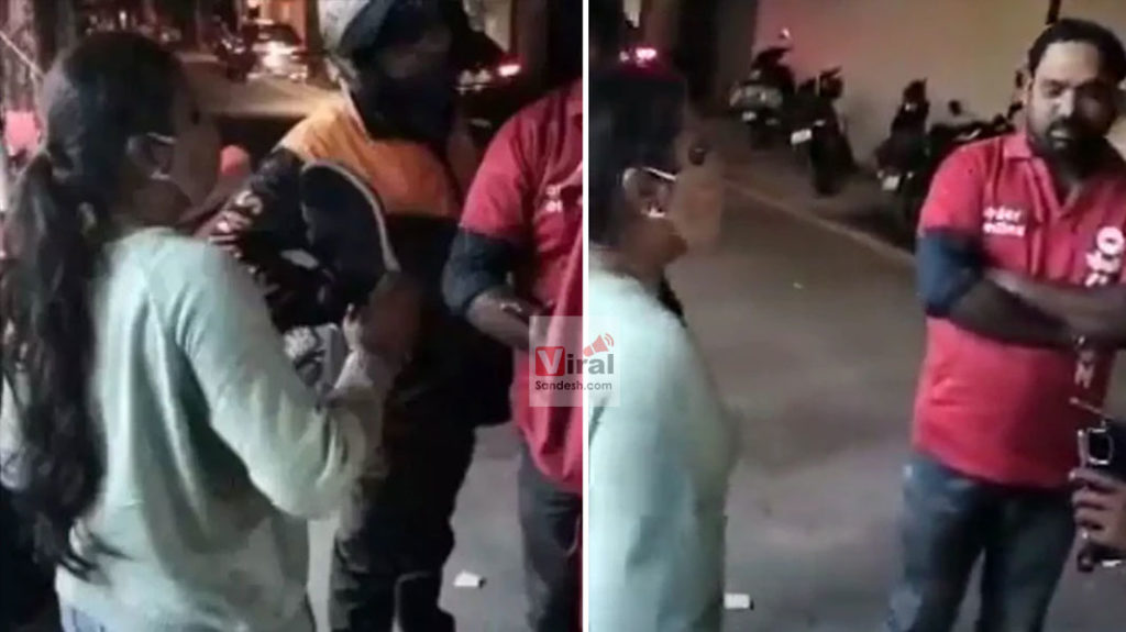 Zomato Viral Video Girl beating delivery boy
