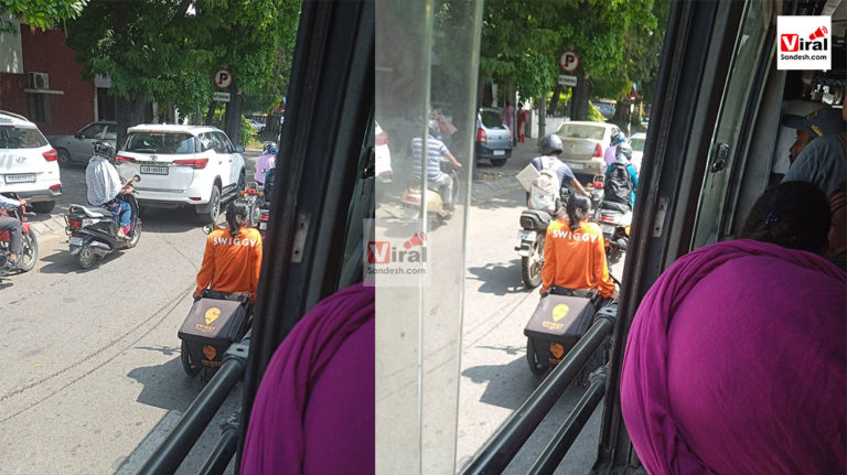 swiggy women deliver food tricycle 1