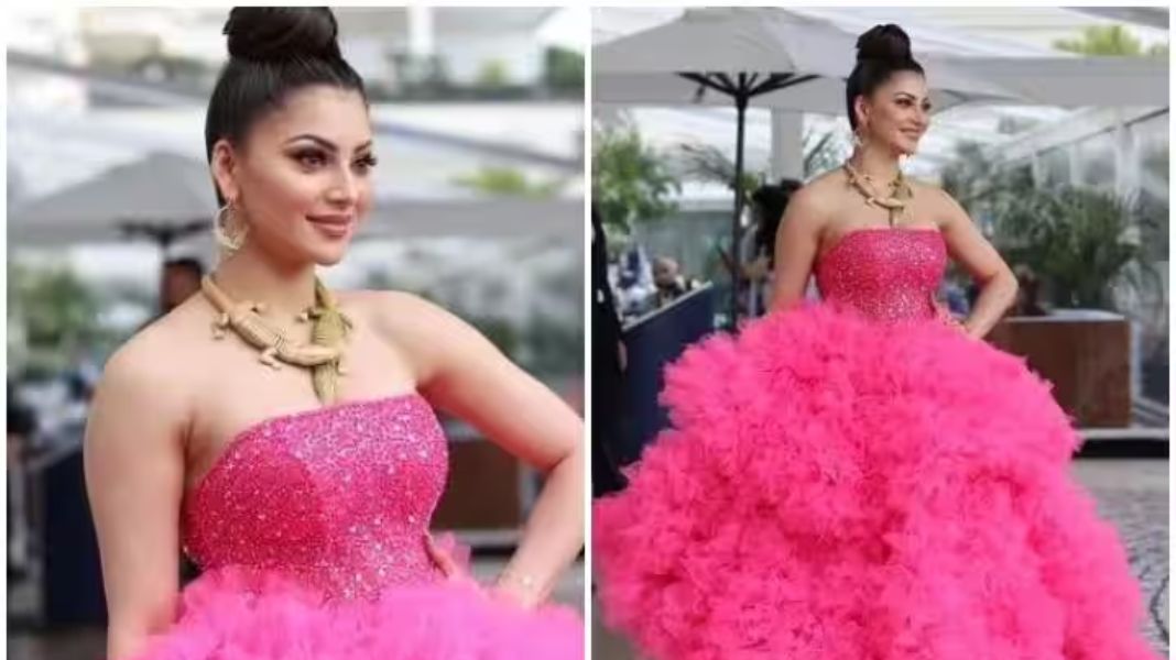 Urvashi Rautela Cannes 2023 Pink Gown Photos