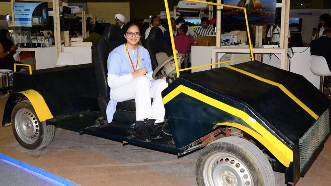 Student Develops Unique Solar operated Agro Vehicle