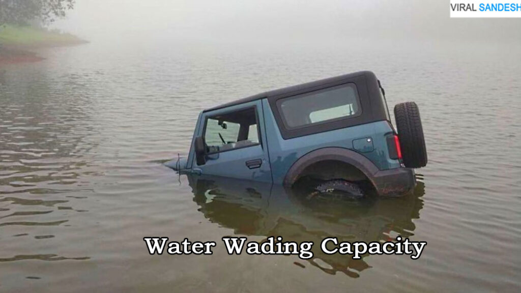 Water Wading Capacity Maruti Jimny