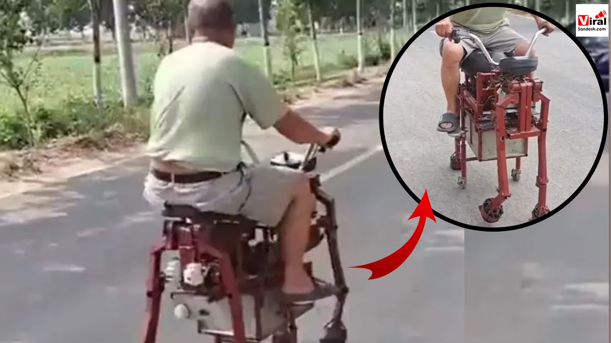 Viral Video of Jugaad 6 wheel vehicle