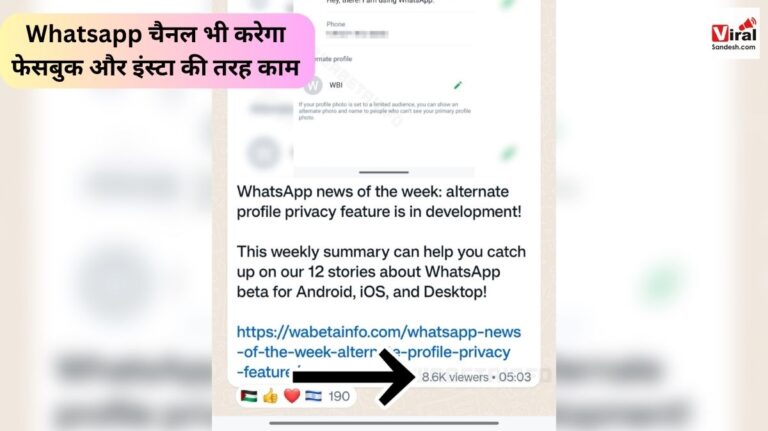 WhatsApp Channel Feature views count